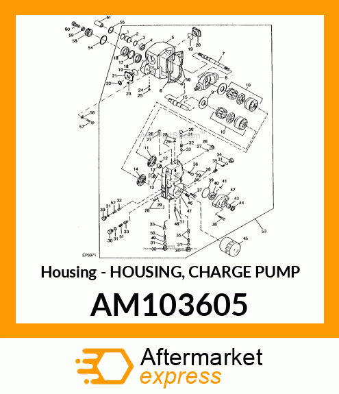 Housing - HOUSING, CHARGE PUMP AM103605