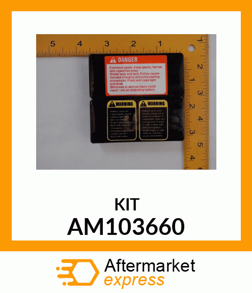KIT, BATTERY CAP REPLACEMENT U AM103660