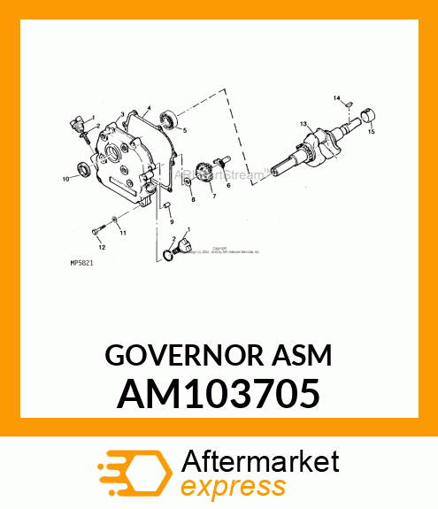 Governor Asm AM103705