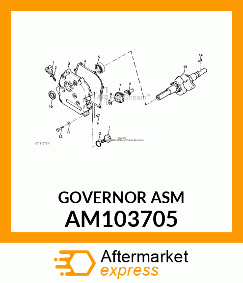 Governor Asm AM103705