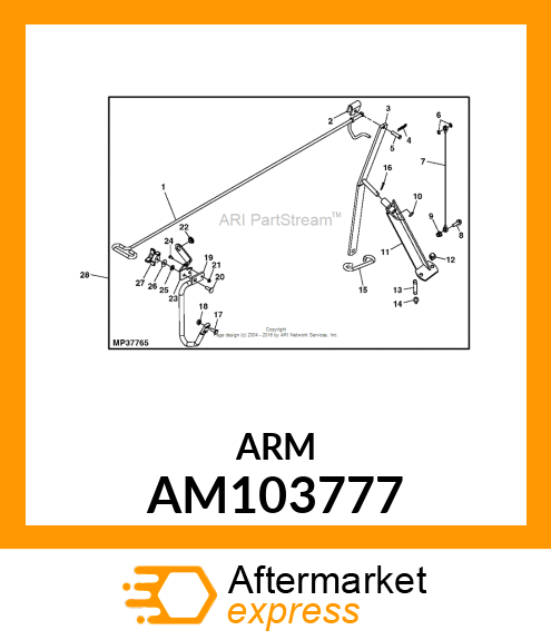 ARM, ARM, WELDED AM103777