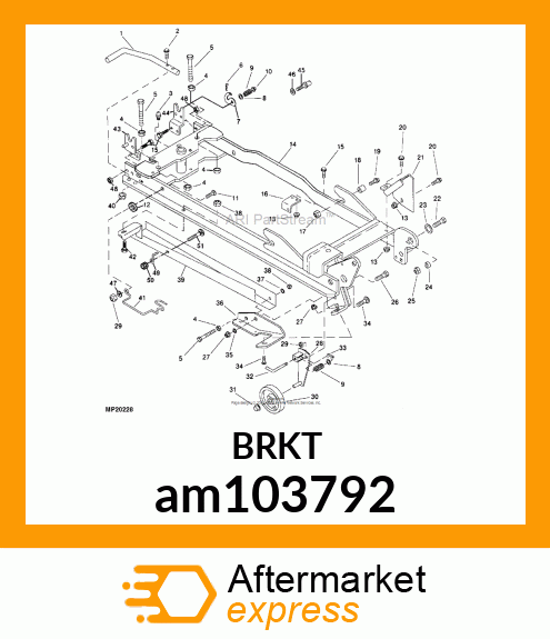 KIT, WHEEL ARM 30 TILLER COMPLAT am103792