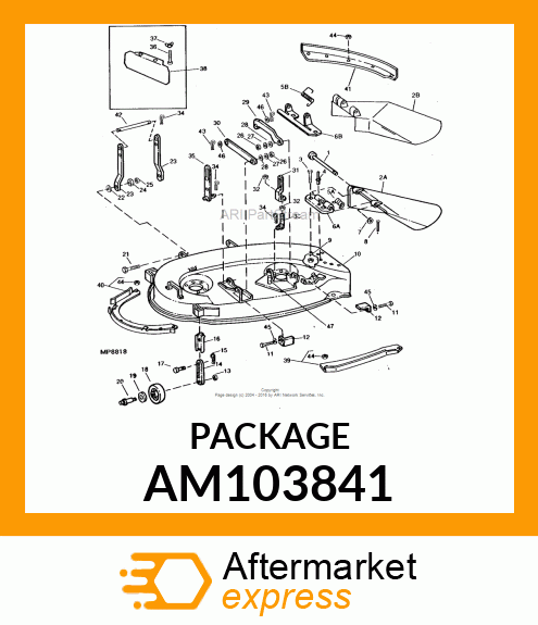 Plate - PLATE, LEAF MULCHER ASSEMBLY AM103841