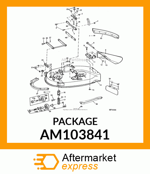 Plate - PLATE, LEAF MULCHER ASSEMBLY AM103841