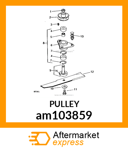 SHEAVE, WELDED am103859