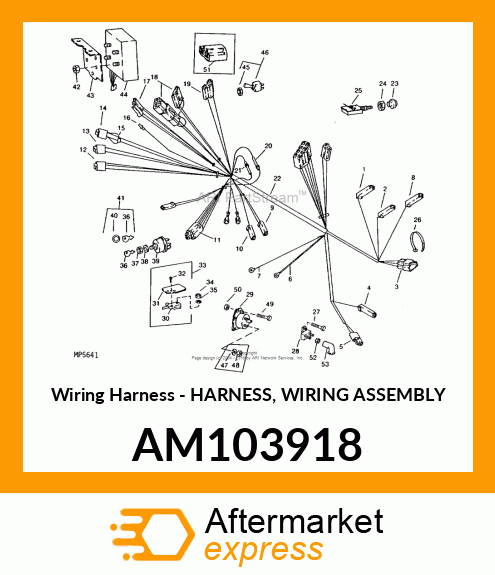 Wiring Harness - HARNESS, WIRING ASSEMBLY AM103918