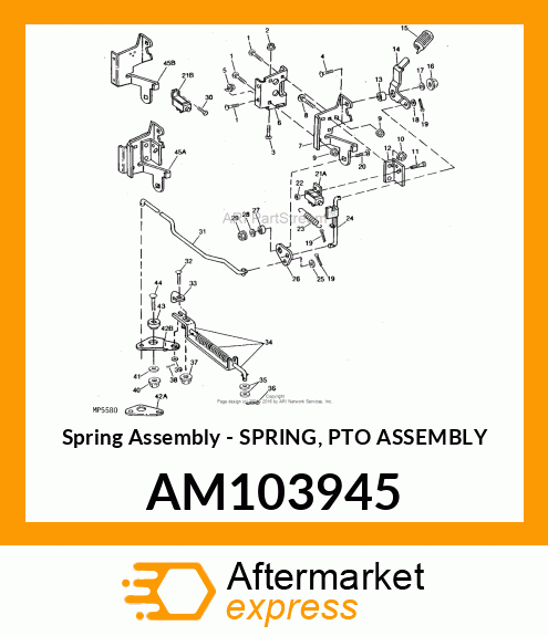 Spring Assembly - SPRING, PTO ASSEMBLY AM103945
