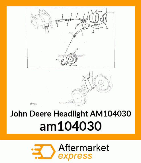 John Headlight AM104030 am104030