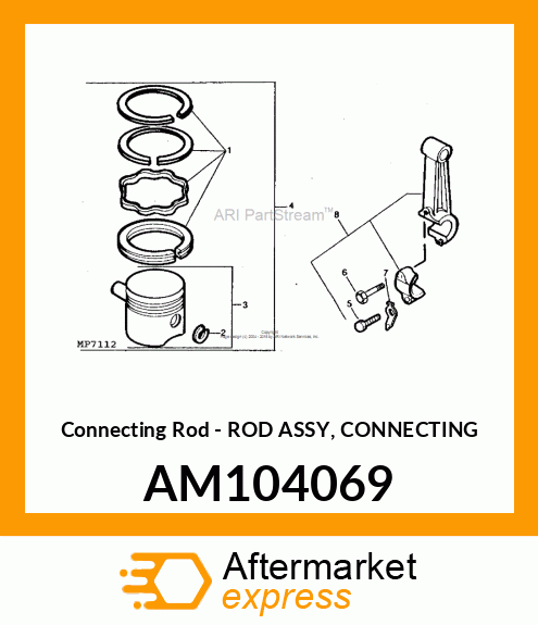 Connecting Rod - ROD ASSY, CONNECTING AM104069