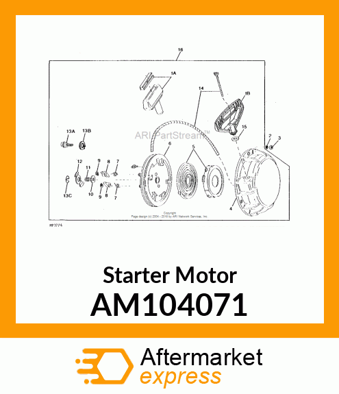 Starter Motor AM104071