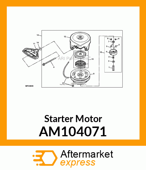 Starter Motor AM104071