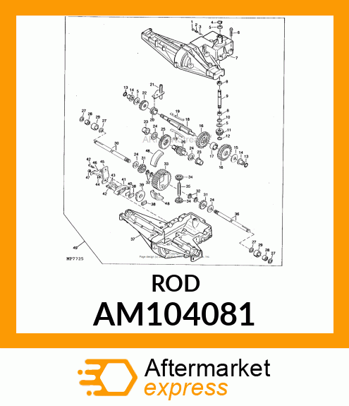 Rod & Fork Asm Shift AM104081