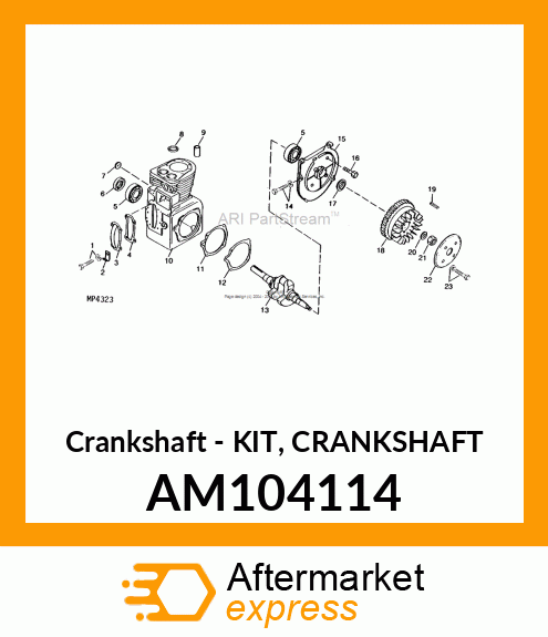 Crankshaft - KIT, CRANKSHAFT AM104114