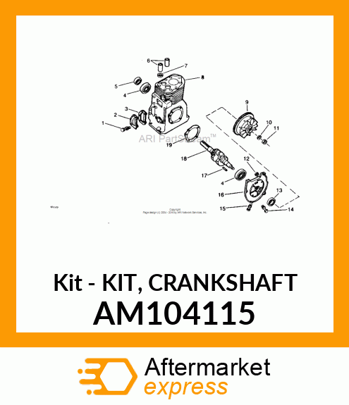 Kit - KIT, CRANKSHAFT AM104115