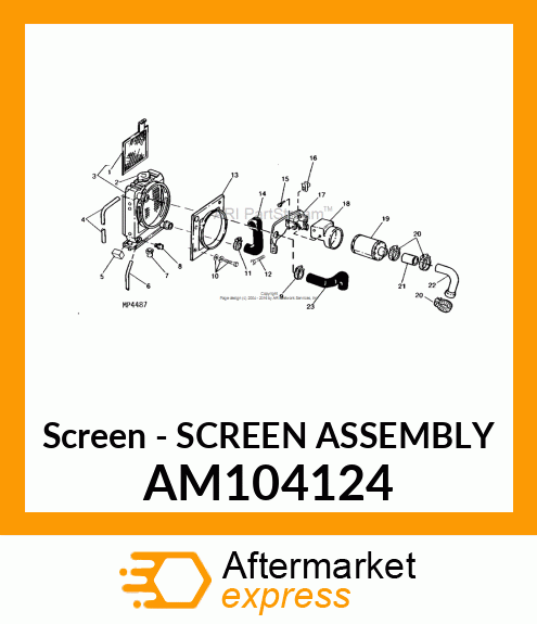 Screen - SCREEN ASSEMBLY AM104124