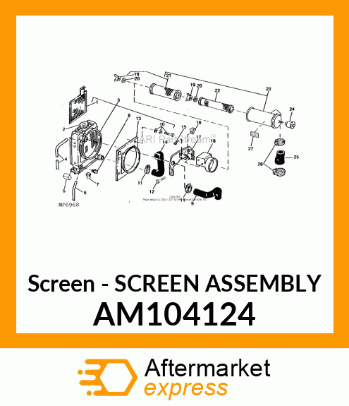 Screen - SCREEN ASSEMBLY AM104124