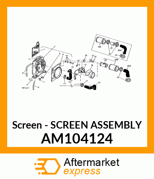 Screen - SCREEN ASSEMBLY AM104124