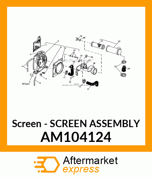 Screen - SCREEN ASSEMBLY AM104124