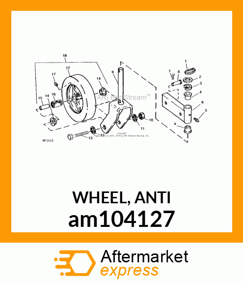 WHEEL, ANTI am104127