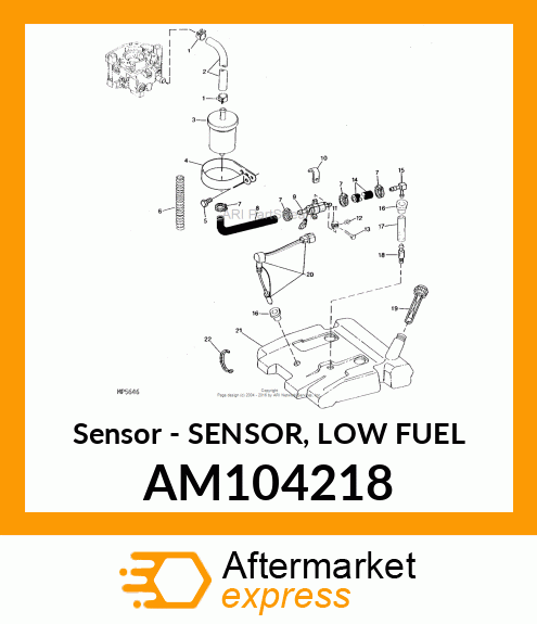 Sensor - SENSOR, LOW FUEL AM104218