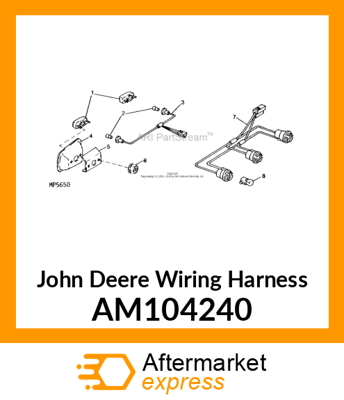 HARNESS, WIRING TALLIGHT AM104240