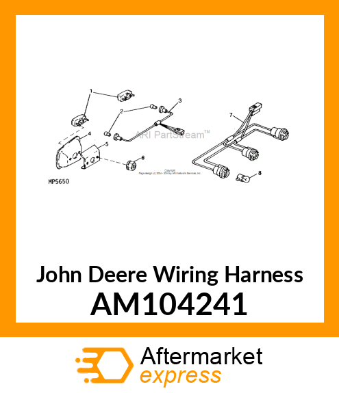 HARNESS, HEADLIGHT AM104241