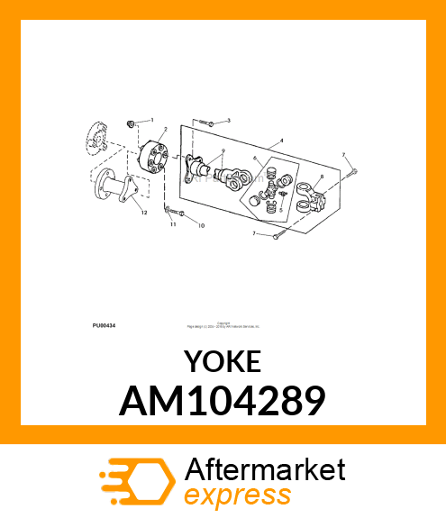 Universal Joint Yoke AM104289