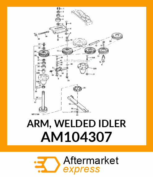 ARM, WELDED IDLER AM104307