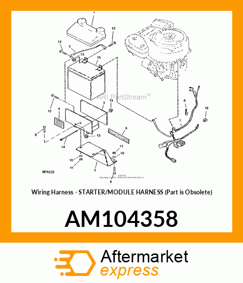 Wiring Harness - STARTER/MODULE HARNESS (Part is Obsolete) AM104358