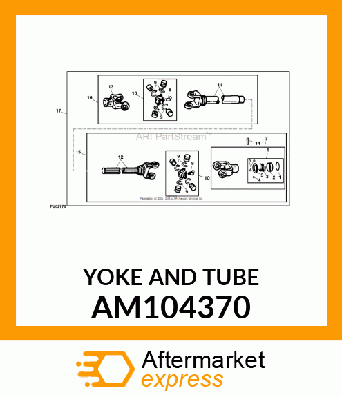 YOKE AND TUBE AM104370