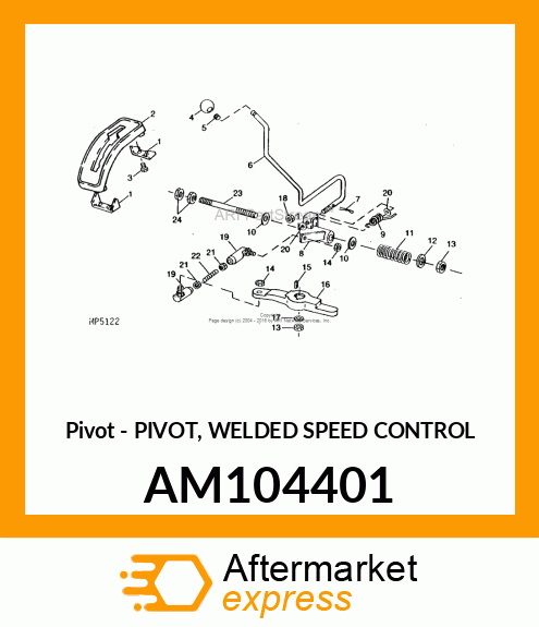 Pivot - PIVOT, WELDED SPEED CONTROL AM104401