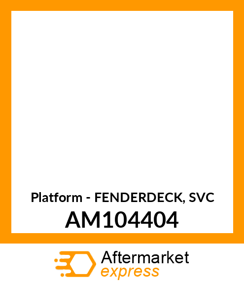 Platform - FENDERDECK, SVC AM104404