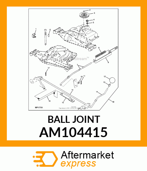 Tie Rod Asm AM104415