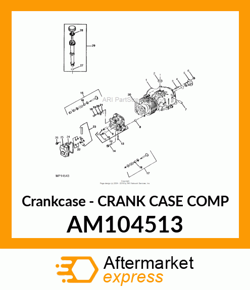 Crankcase - CRANK CASE COMP AM104513