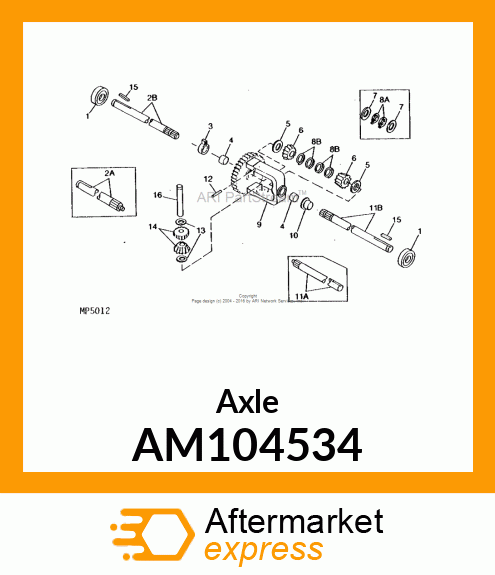 Axle AM104534
