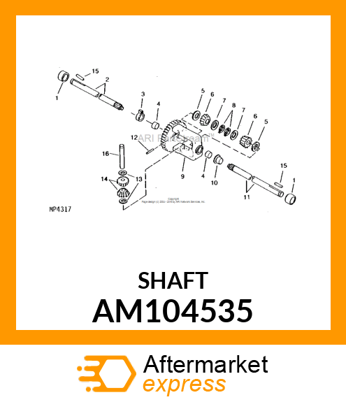 Axle AM104535