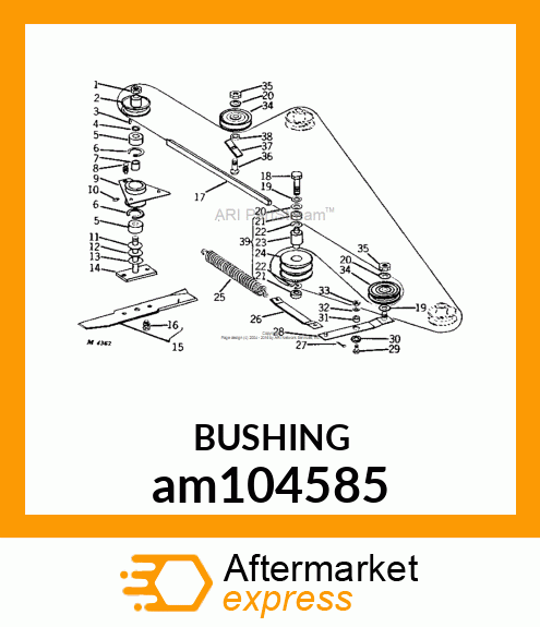 SPACER, SPACER, IDLER am104585