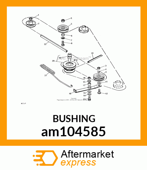 SPACER, SPACER, IDLER am104585