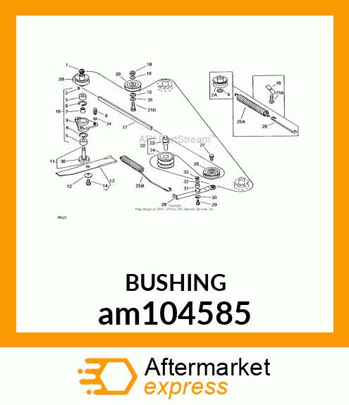 SPACER, SPACER, IDLER am104585