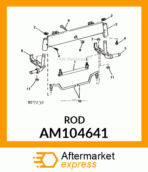 Tie Rod Assembly - JOINT, BALL TIE ROD AM104641