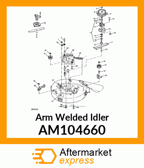 Arm Welded Idler AM104660