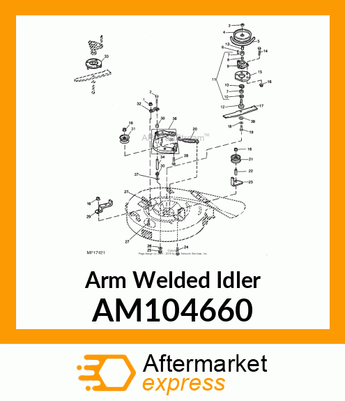 Arm Welded Idler AM104660