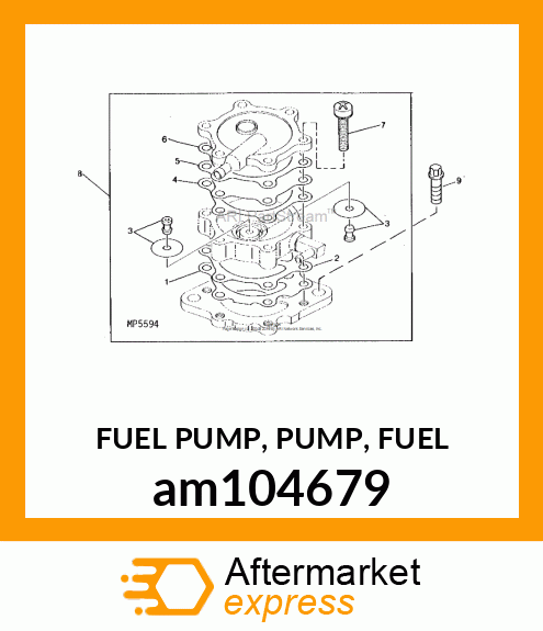 FUEL PUMP, PUMP, FUEL am104679