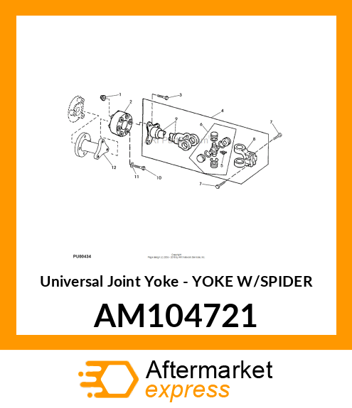 Universal Joint Yoke AM104721
