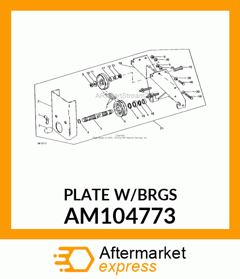 Plate - PLATE, WELDED MOUNTING AM104773