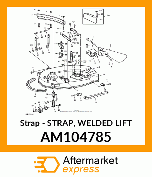 Strap - STRAP, WELDED LIFT AM104785