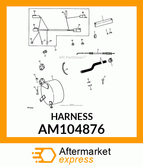 Wiring Harness - HARNESS, WIRING AM104876