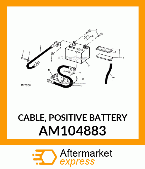 CABLE, POSITIVE BATTERY AM104883