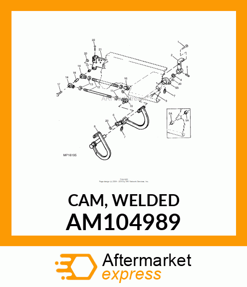 CAM, WELDED AM104989