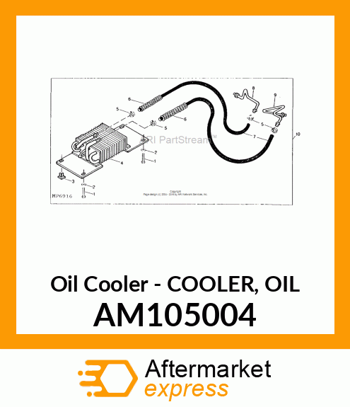 Oil Cooler - COOLER, OIL AM105004